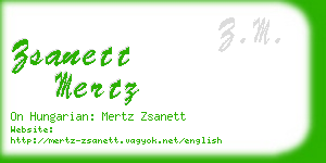 zsanett mertz business card